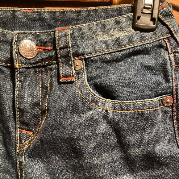 True Religion Distressed Blue Jeans - Picture 6 of 13